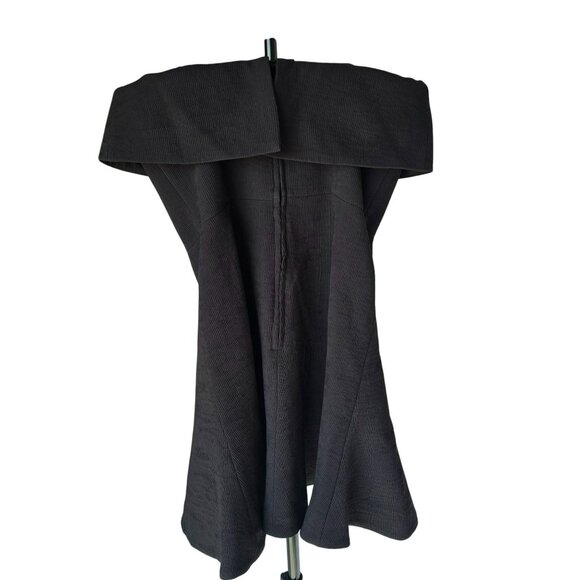 NWT C/Meo Collective Black Strapless Ribbed Dress Size M - Picture 3 of 7